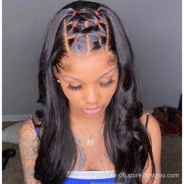 Raw Mink Peruvian Transparent Full 360 Lace Frontal Wig Wholesale Body Wave Natural Virgin Human Hair Hd Lace Front Wig Vendor